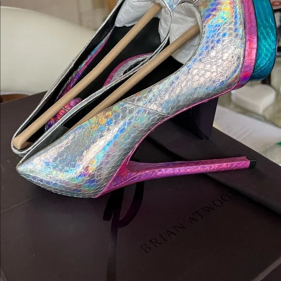 Brian Atwood Fontanne platform a ray of rainbow sunshine Fontanne size 6m - Picture 11 of 14